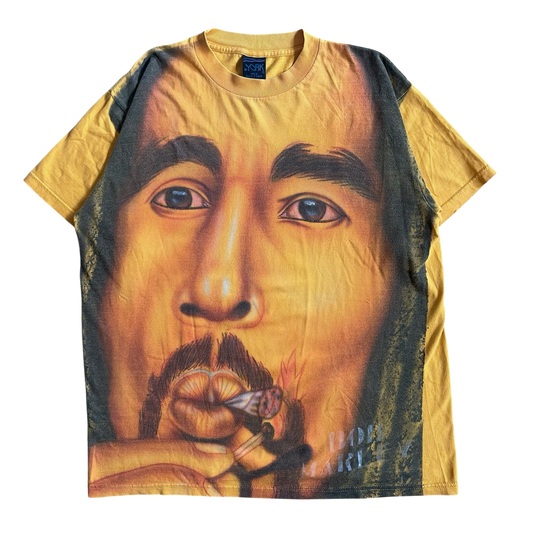 1990s Bob Marley all over print T-shirt (L)