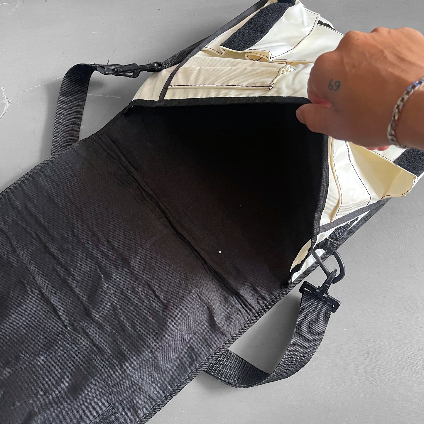Early 2000s Daft Punk messenger bag