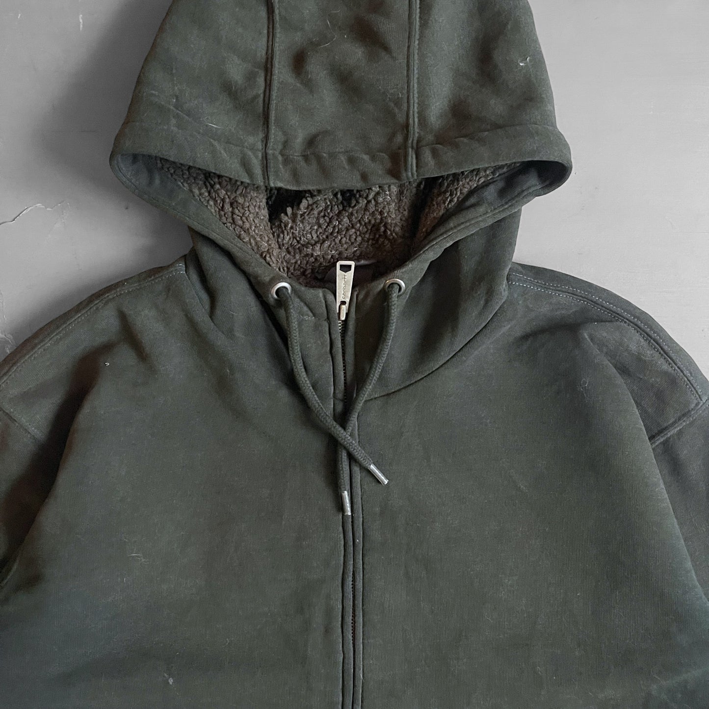2000s Carhartt fur lining zip hoodie (XL)