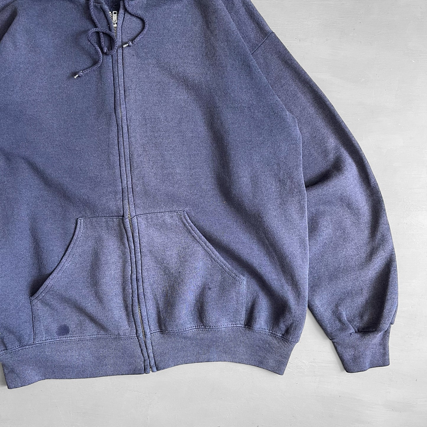 1990s Lee full zip blank hoodie (L)