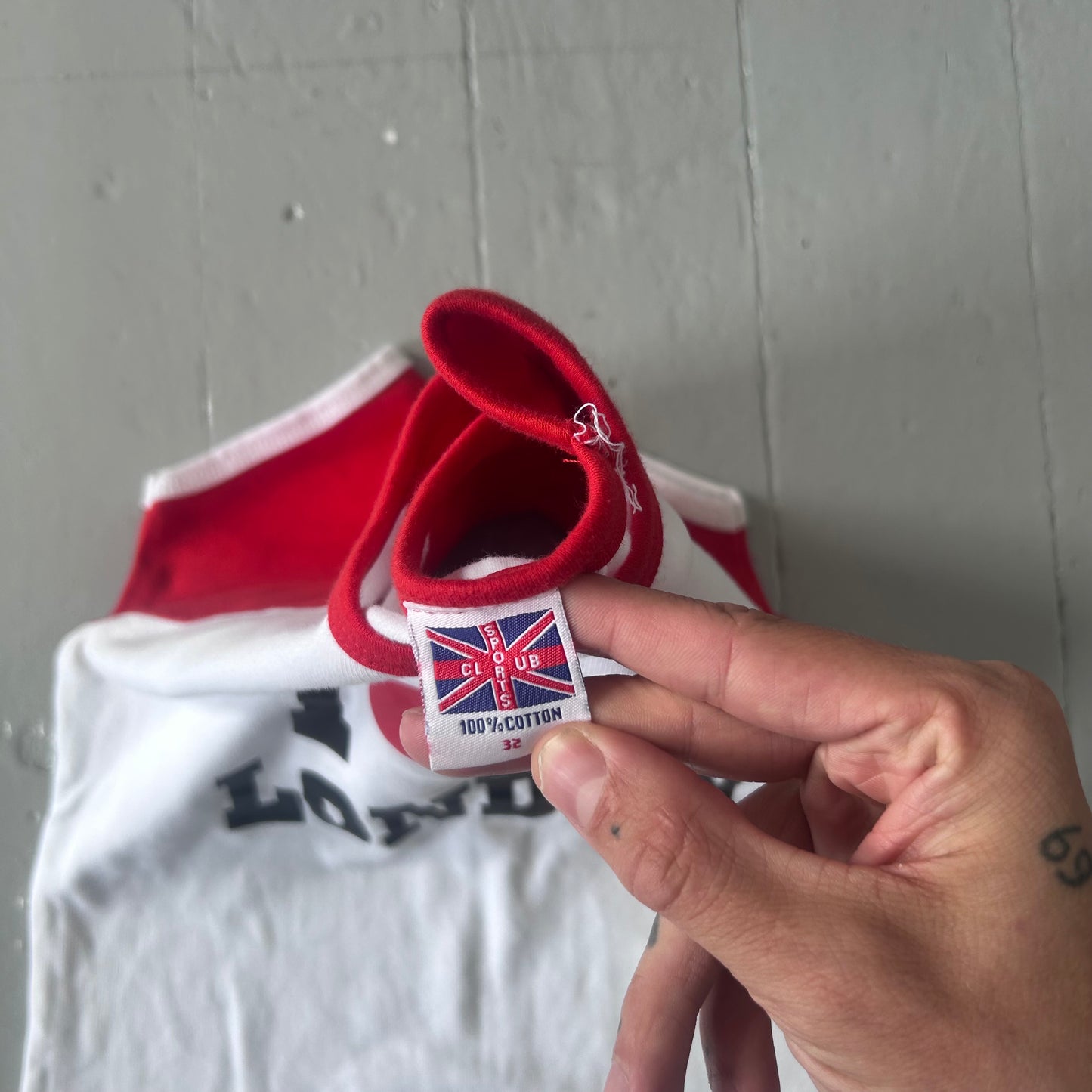 1990s I ❤️ London baby T-shirt (XS)