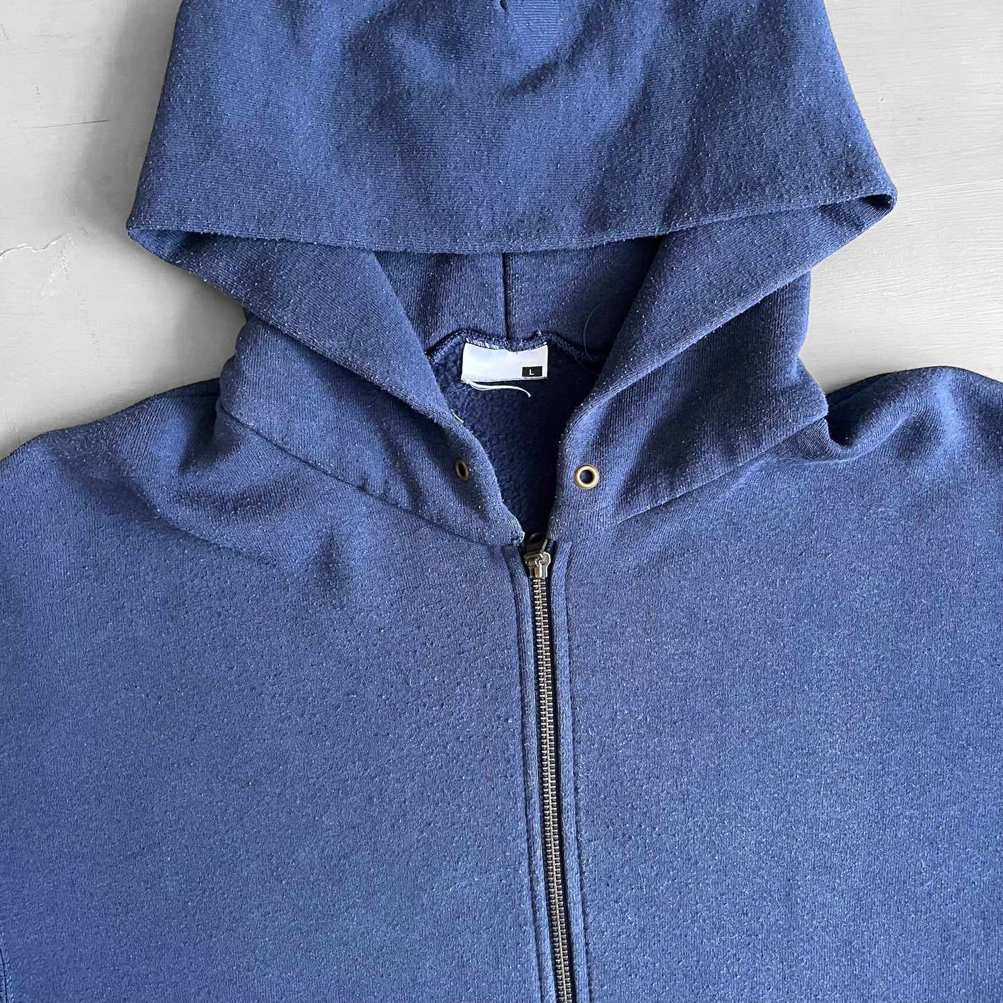 Early 2000s screen stars blank full zip hoodie (L)