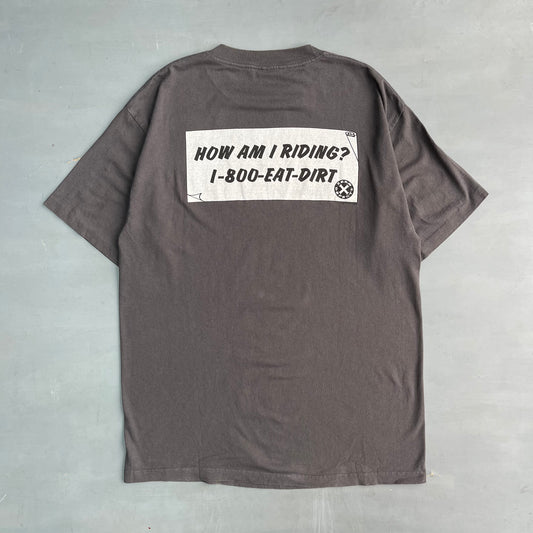 1990s how am I riding ? 1-800 eat dirt skate T-Shirt (XL)