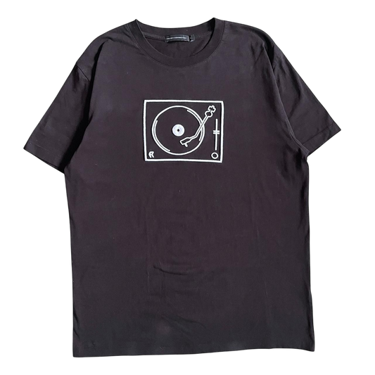 2000s FCUK turntable T shirt (L)