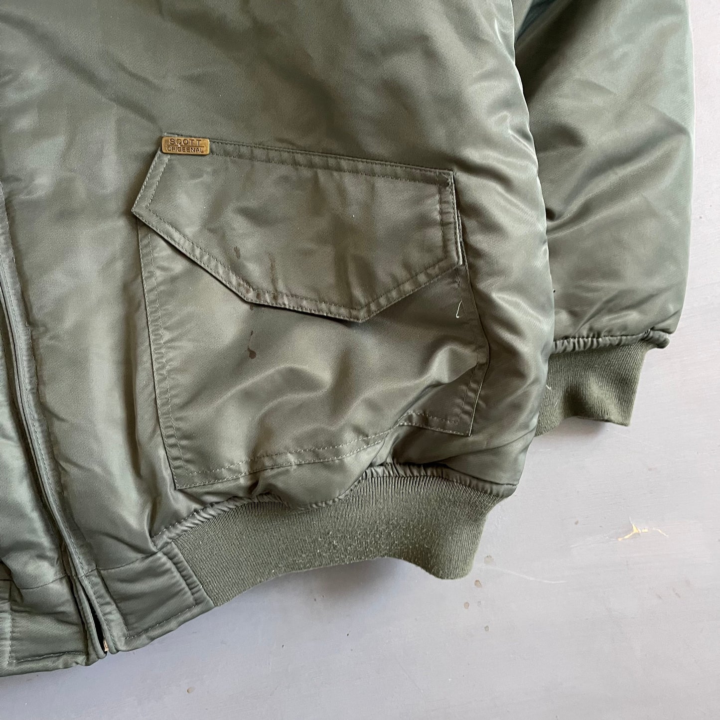 1990s Scott Military bomber jacket (L/XL)