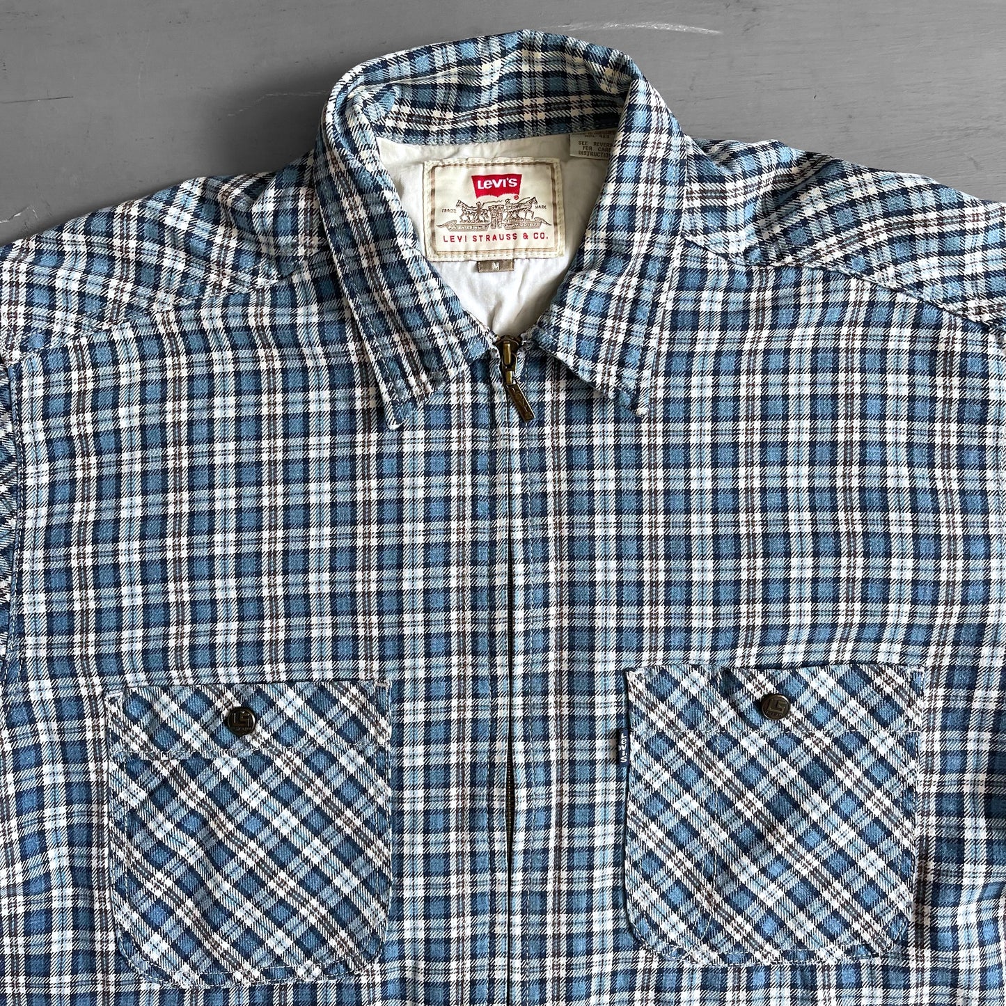 1990s Levi’s zip flannel shirt (XL)
