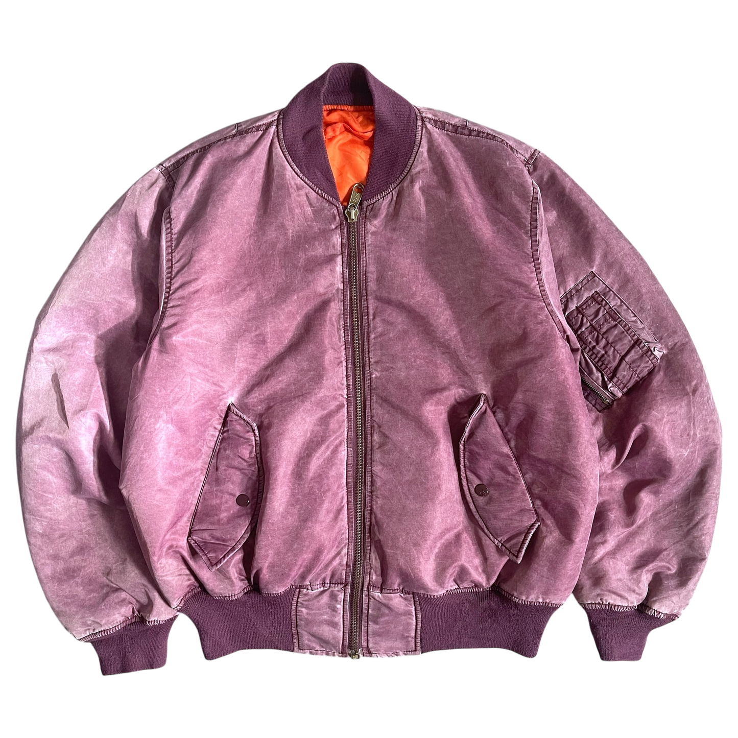 1990s sun faded bomber jacket (L)