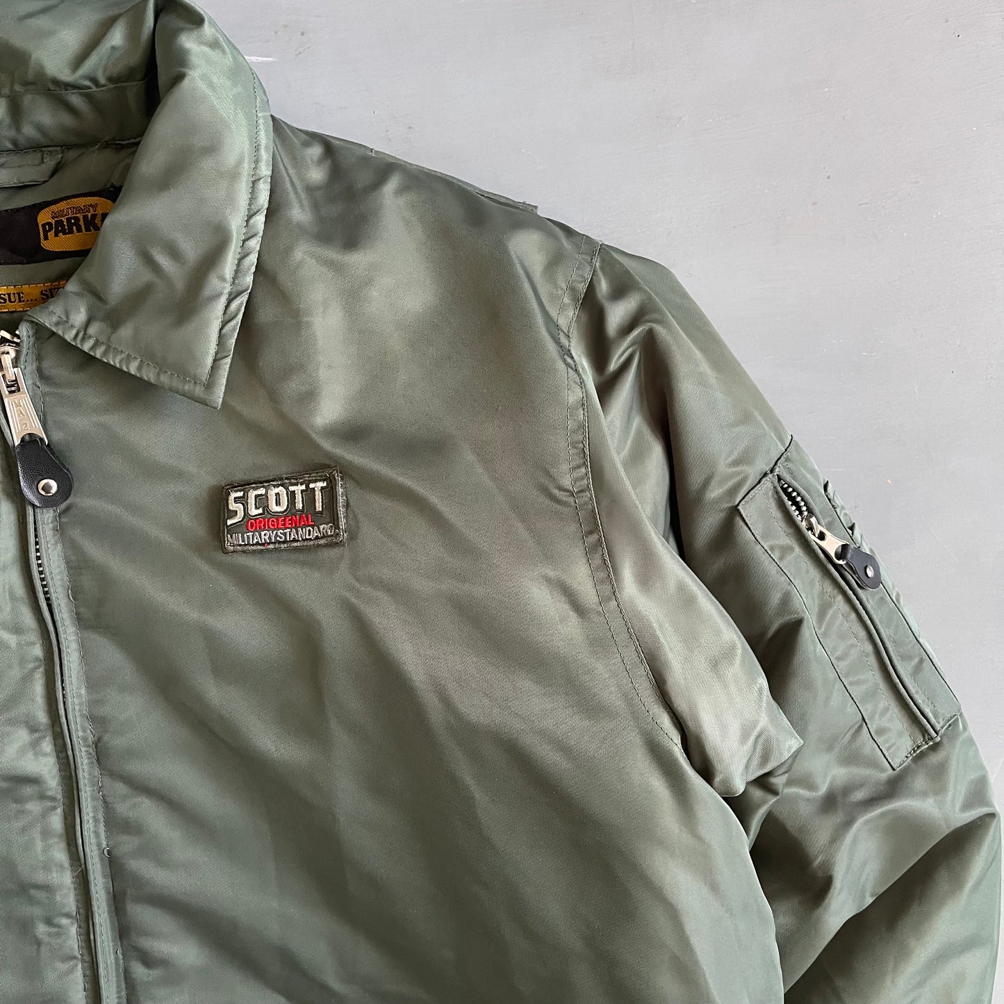 1990s Scott Military bomber jacket (L/XL)
