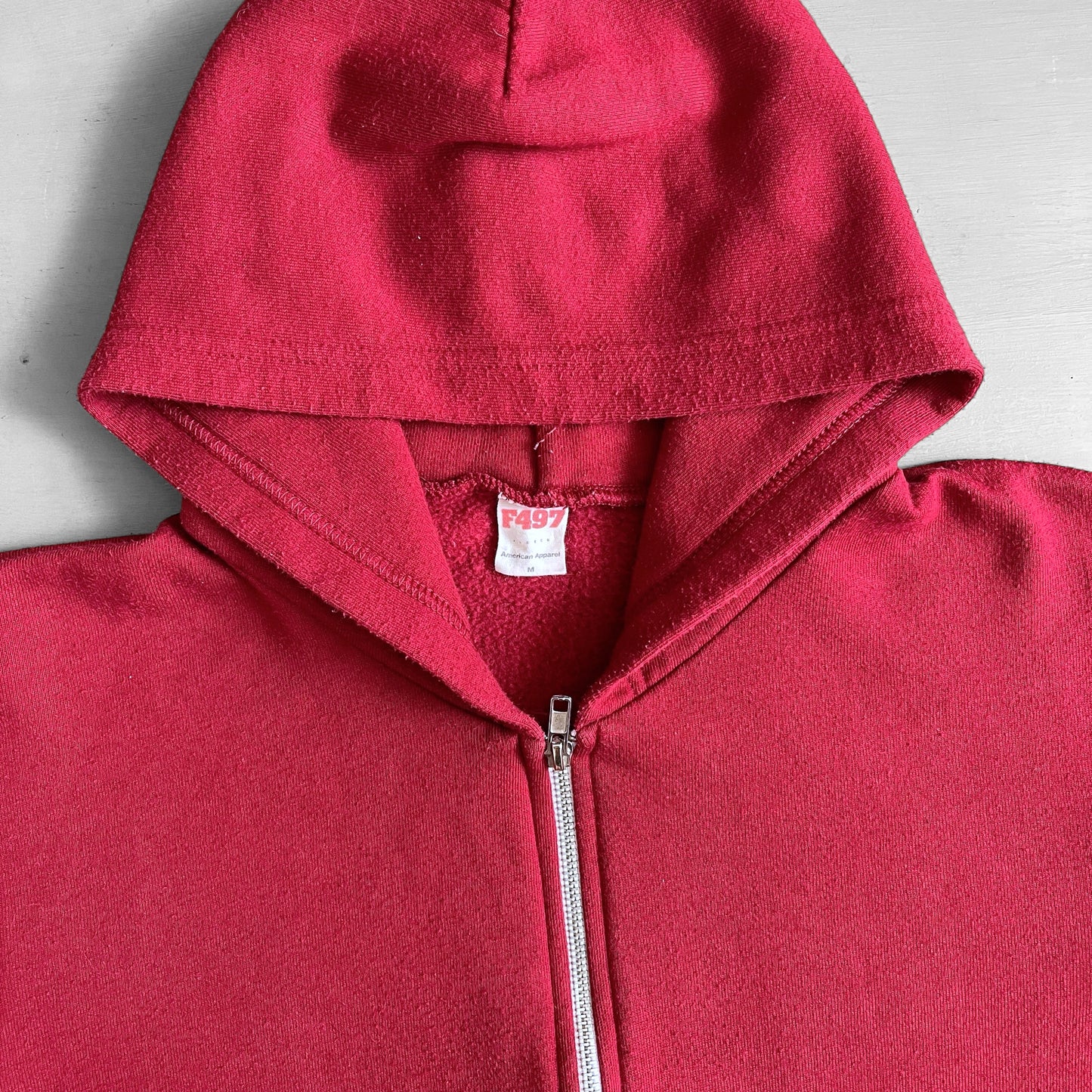 1990s American Apparel blank zip hoodie (M)