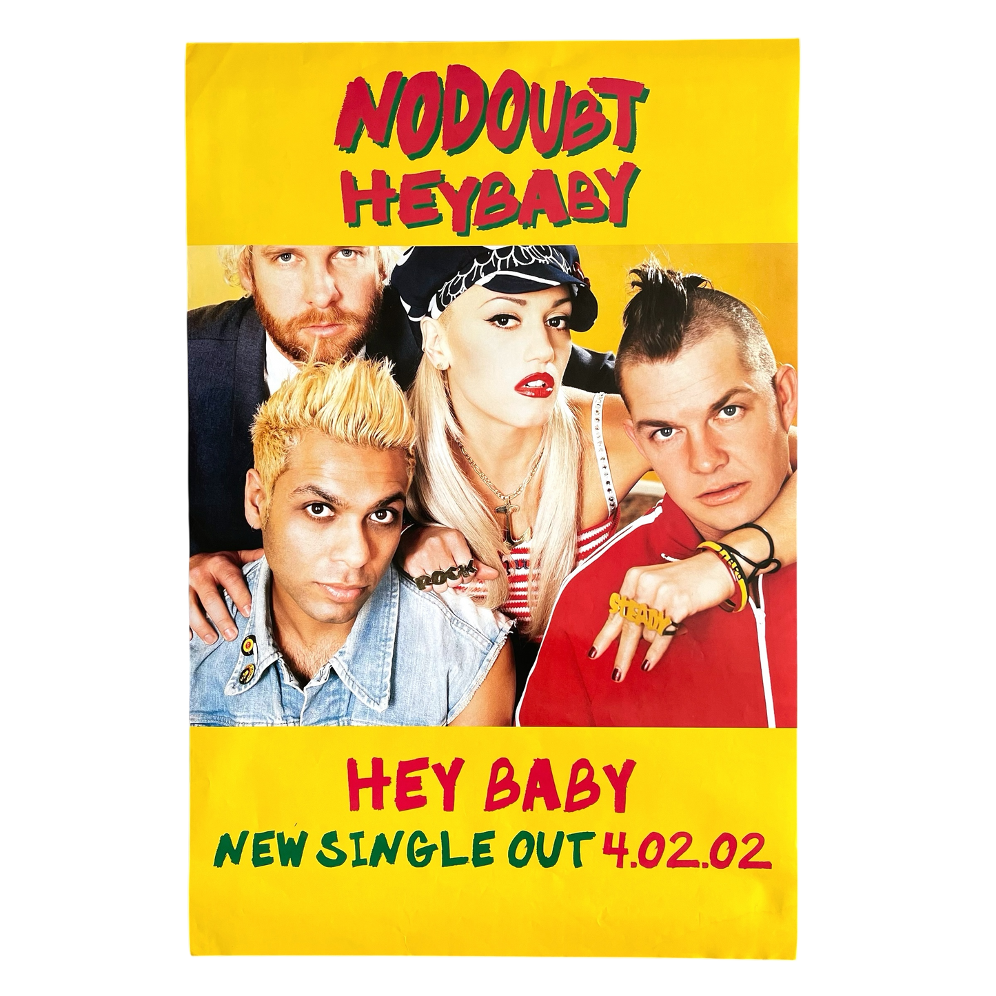 2002 large No Doubt Hey Baby poster