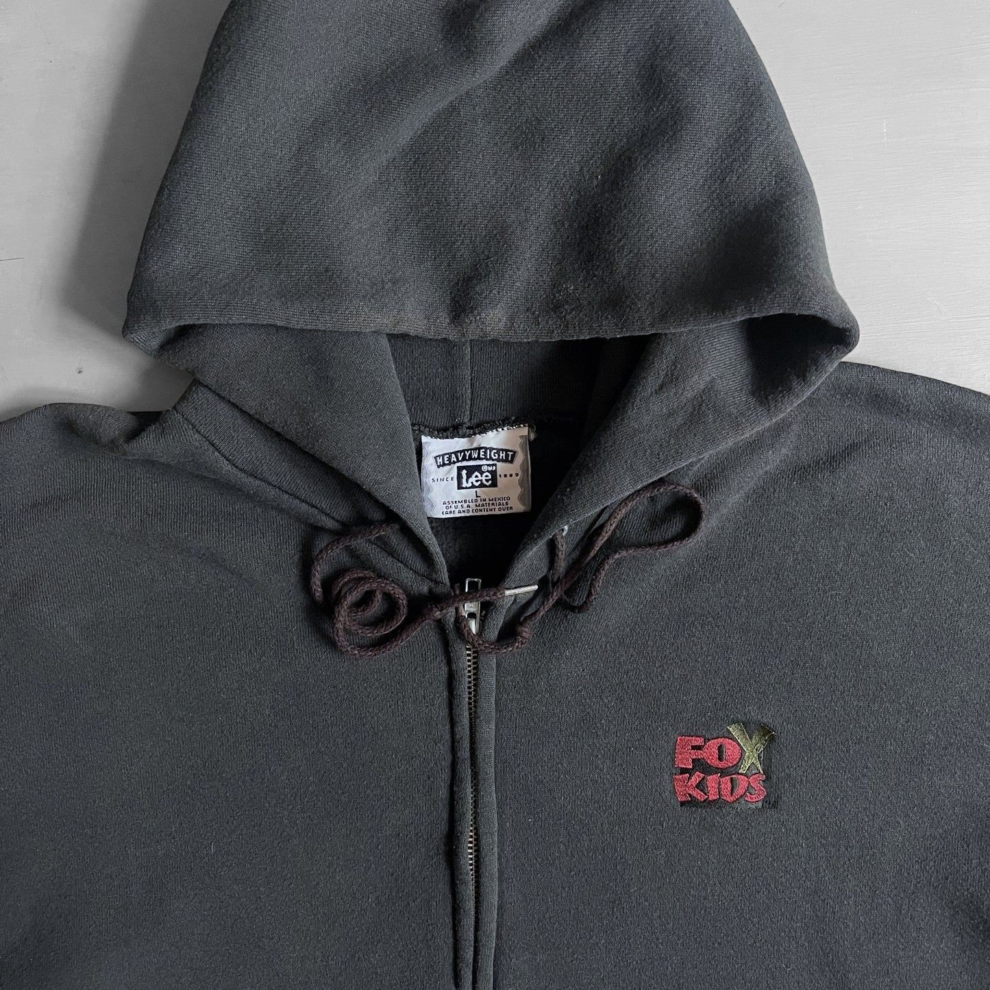 1990s Fox kids zip hoodie (L)