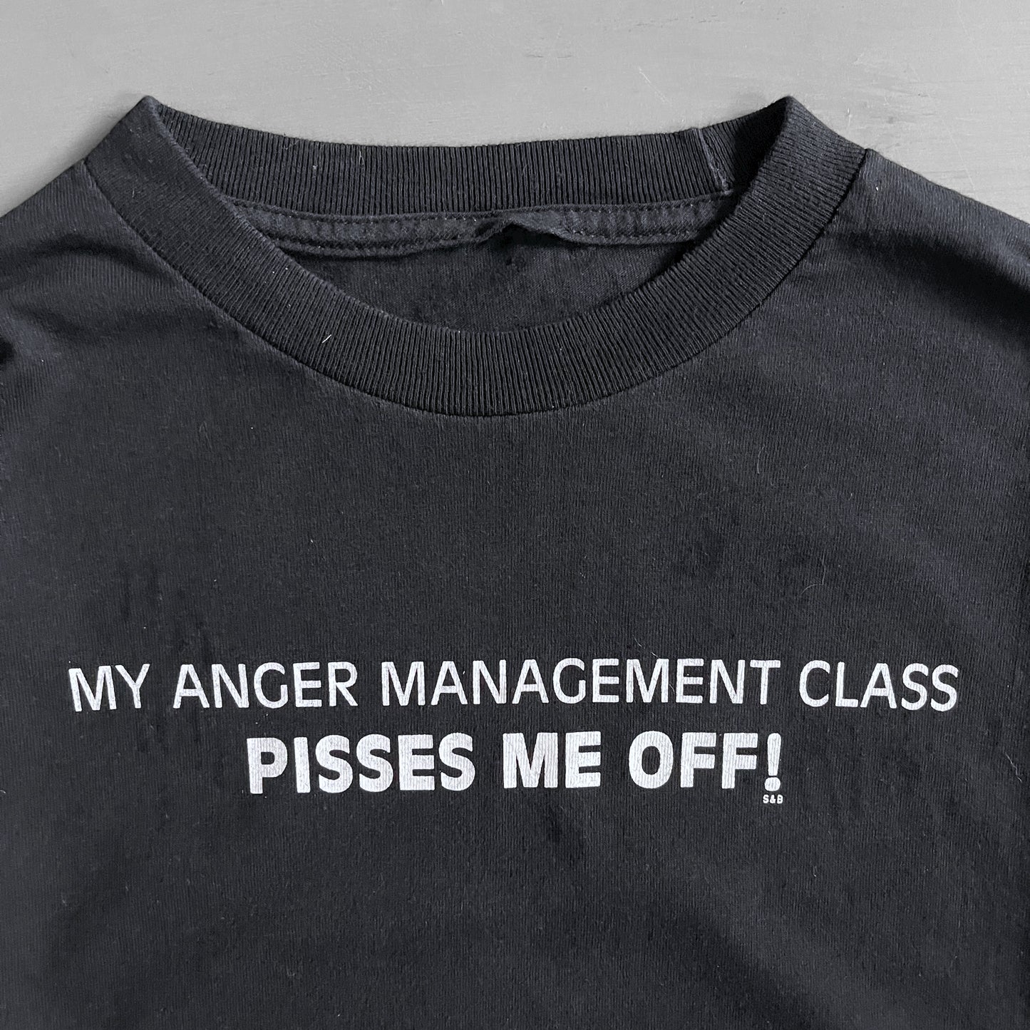1990s my anger management class pisses me off T-shirt (S)