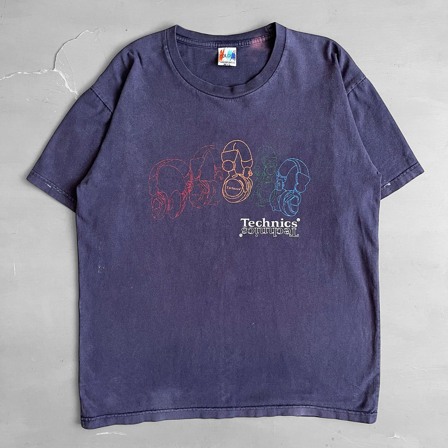2000s Technics headphones T-shirt (L)