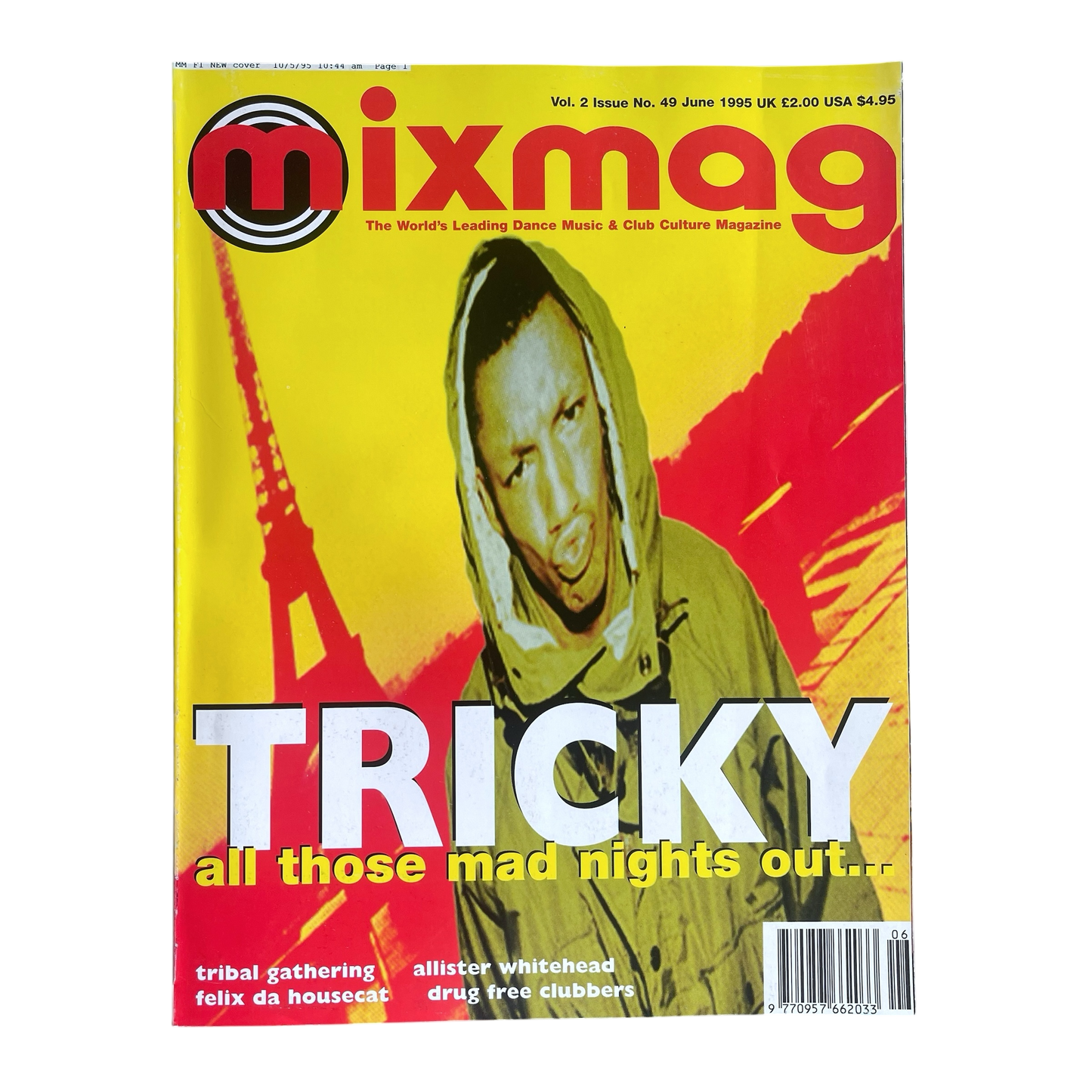 1995 Mixmag Tricky edition magazine