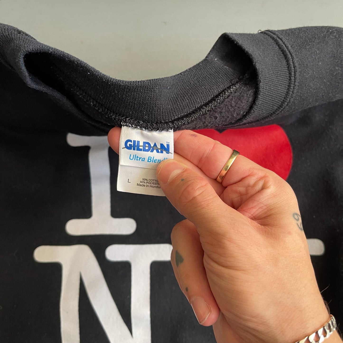 2000s I Love NY sweatshirt (L)