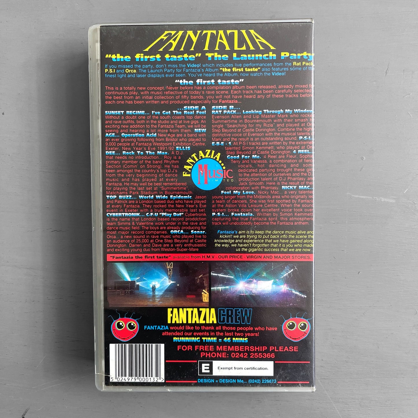 1990s FANTAZIA rave VHS