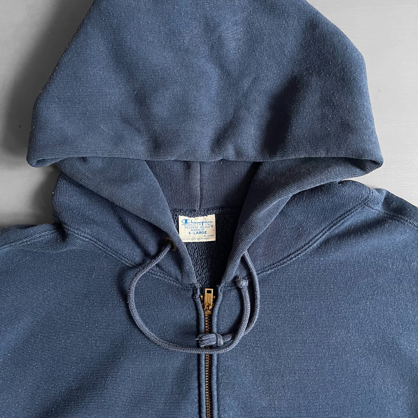 1990s Champion reverse weave heavyweight zip hoodie (L)