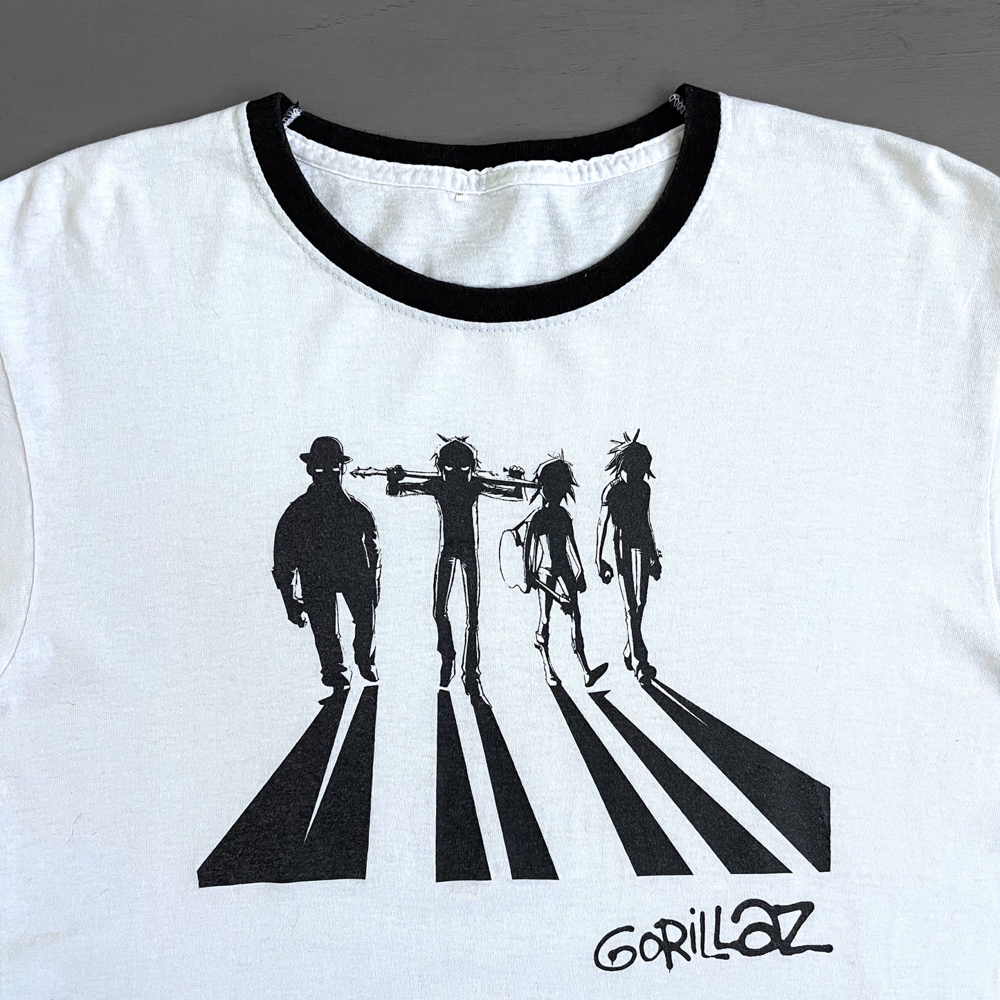 2000s Gorillaz ringer T-shirt (M)