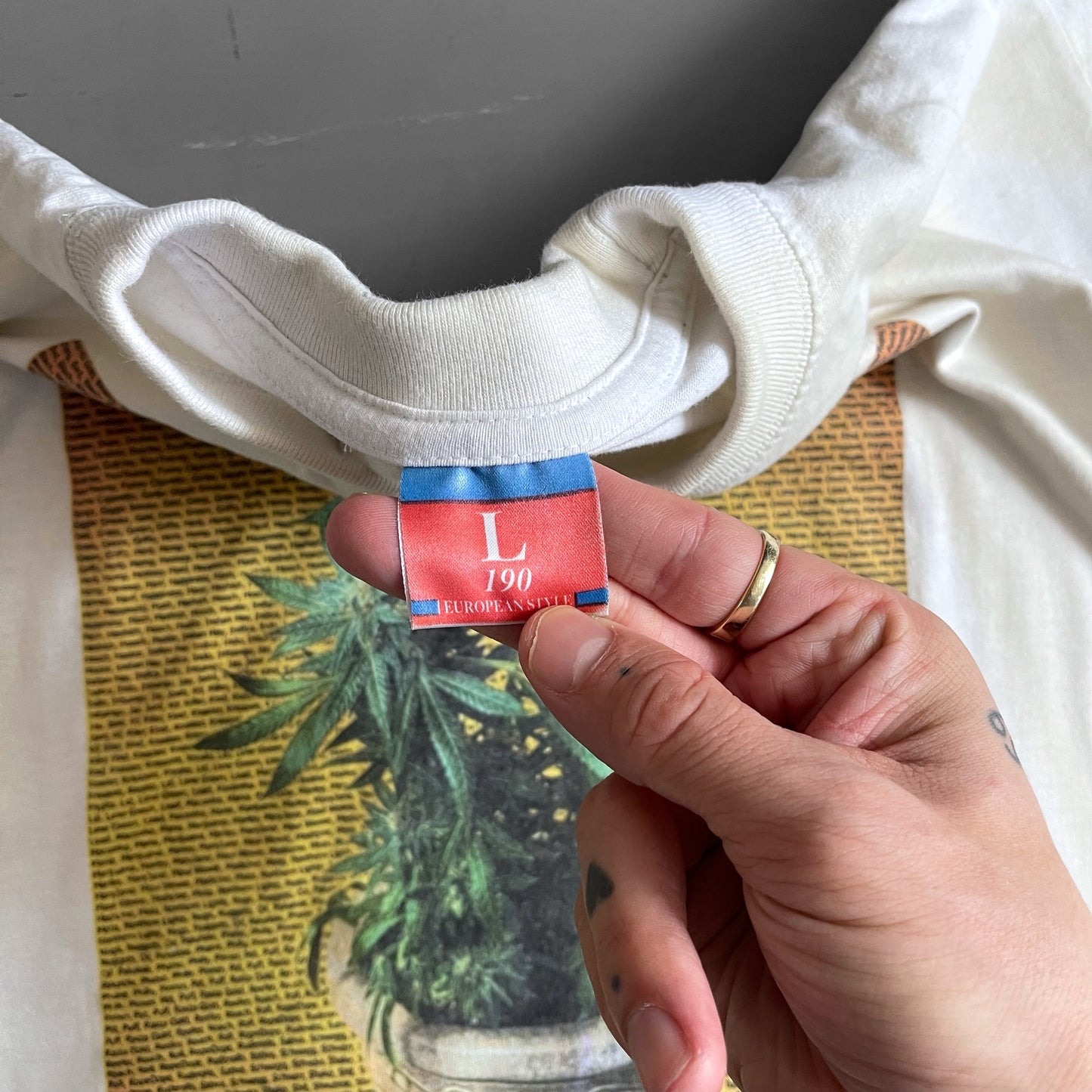 1990s Weed pot T-shirt (L)