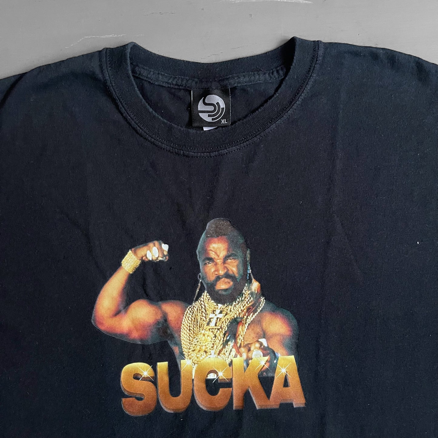 2000s Serial Killer Mr T sucka T-shirt (XL)