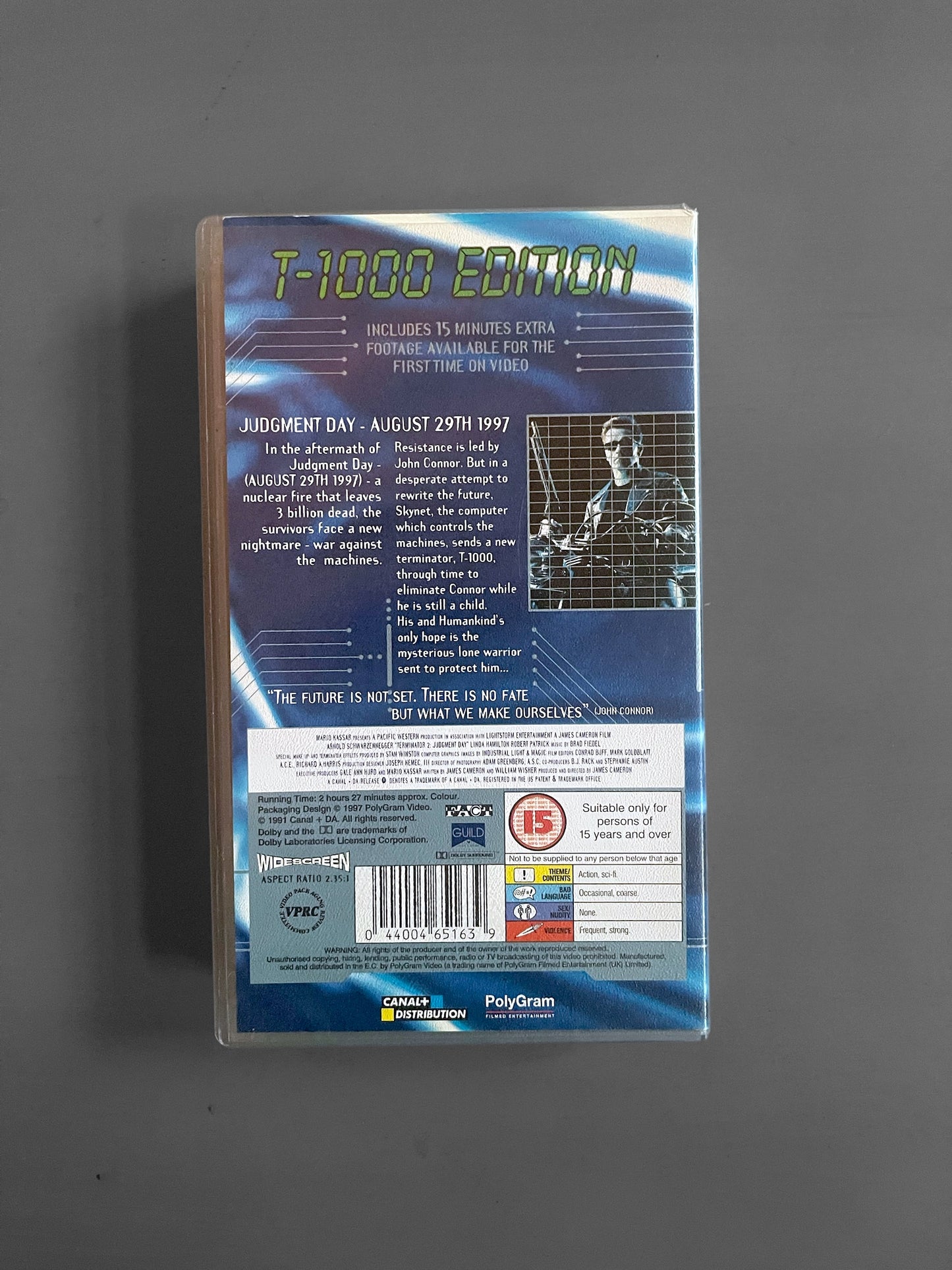 1997 T2 Terminator T-1000 special edition VHS