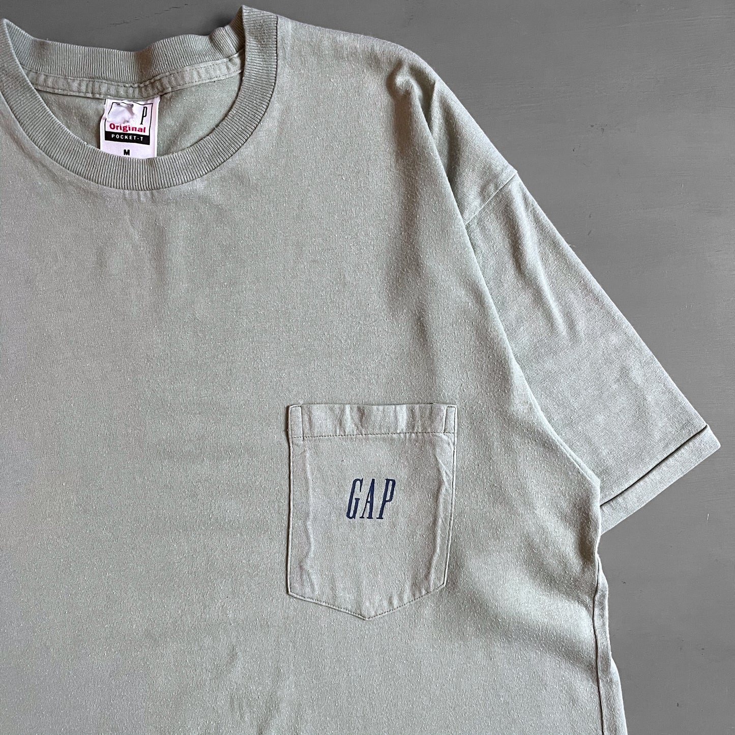 1990s GAP black pocket T-shirt (L)