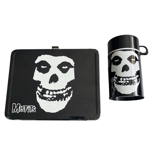 2001 Misfits tin lunch box & thermal tumbler