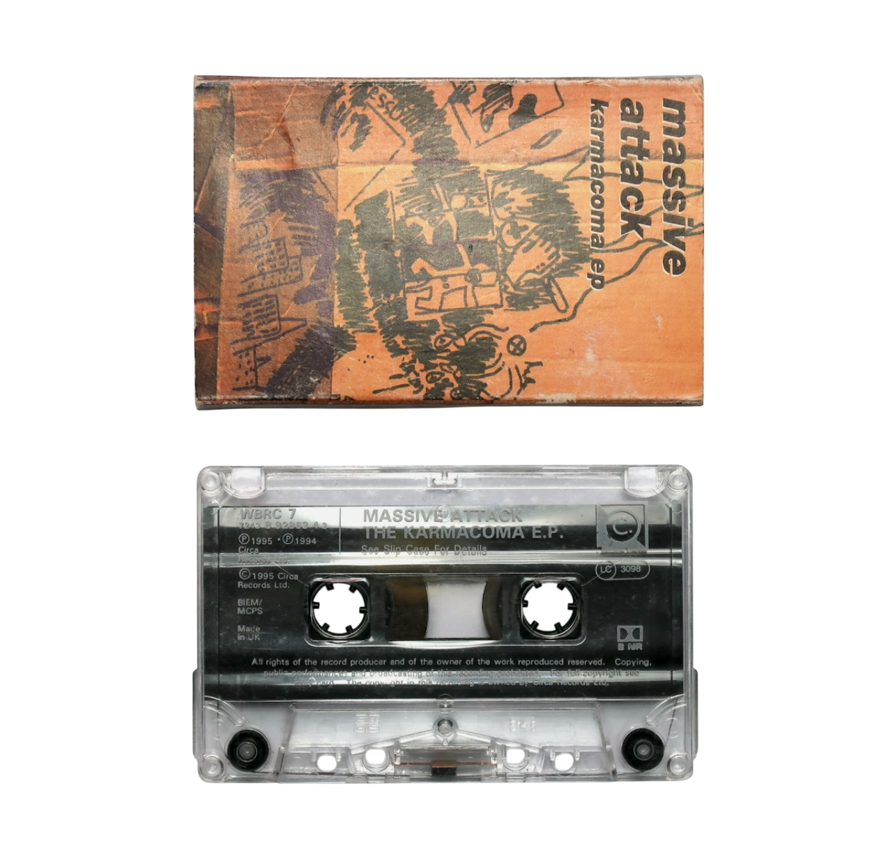 1995 Massive Attack karmacoma cassette