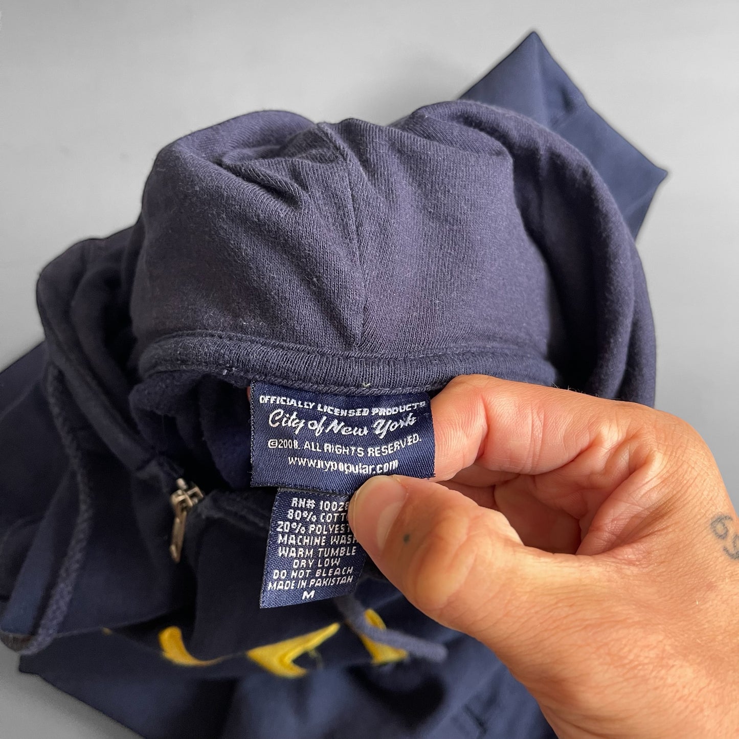 2008 NYPD zip hoodie (L)