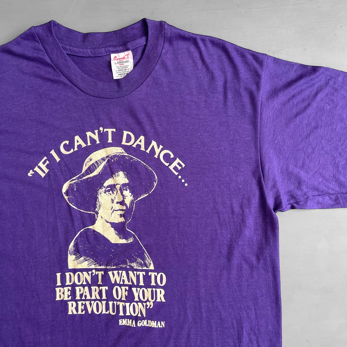 1980s if I can’t dance I don’t want to be part of your revolution T-shirt