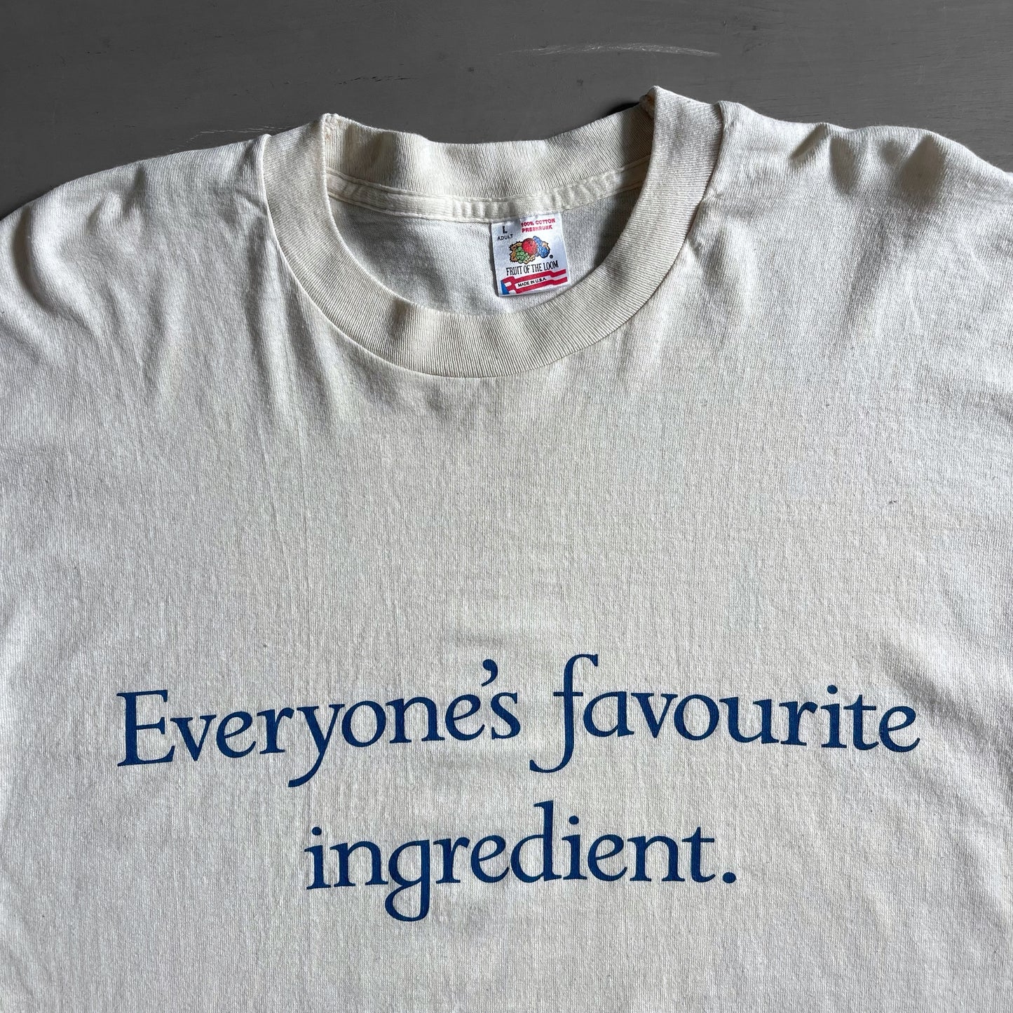 1990s everyone’s favourite ingredient T-shirt (L)