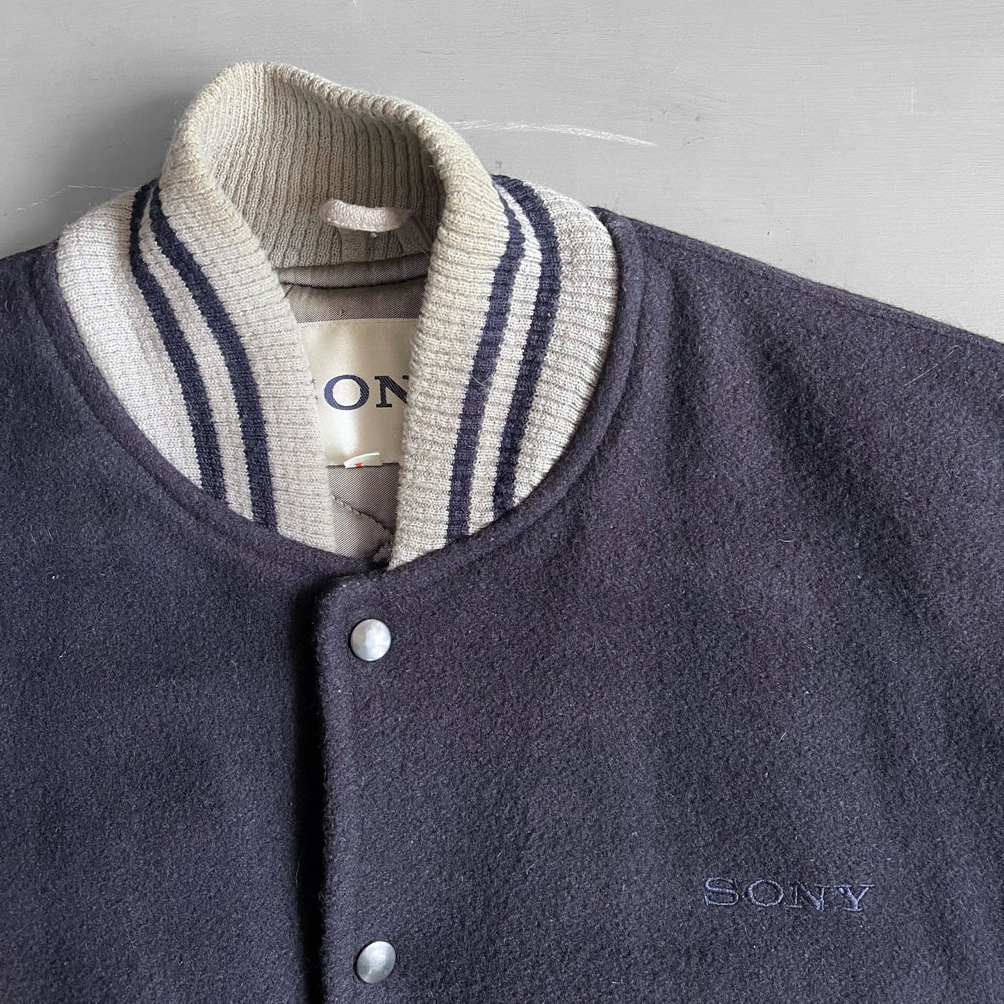1990s Sony varsity jacket (L)