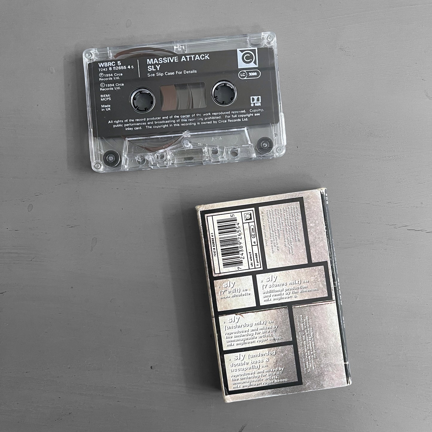 1994 Massive Attack sly cassette