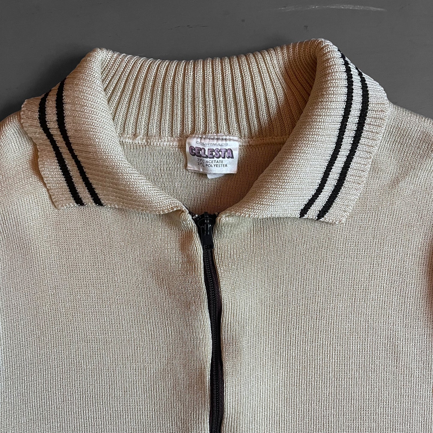 1980s knitted zip jumper (M/L)
