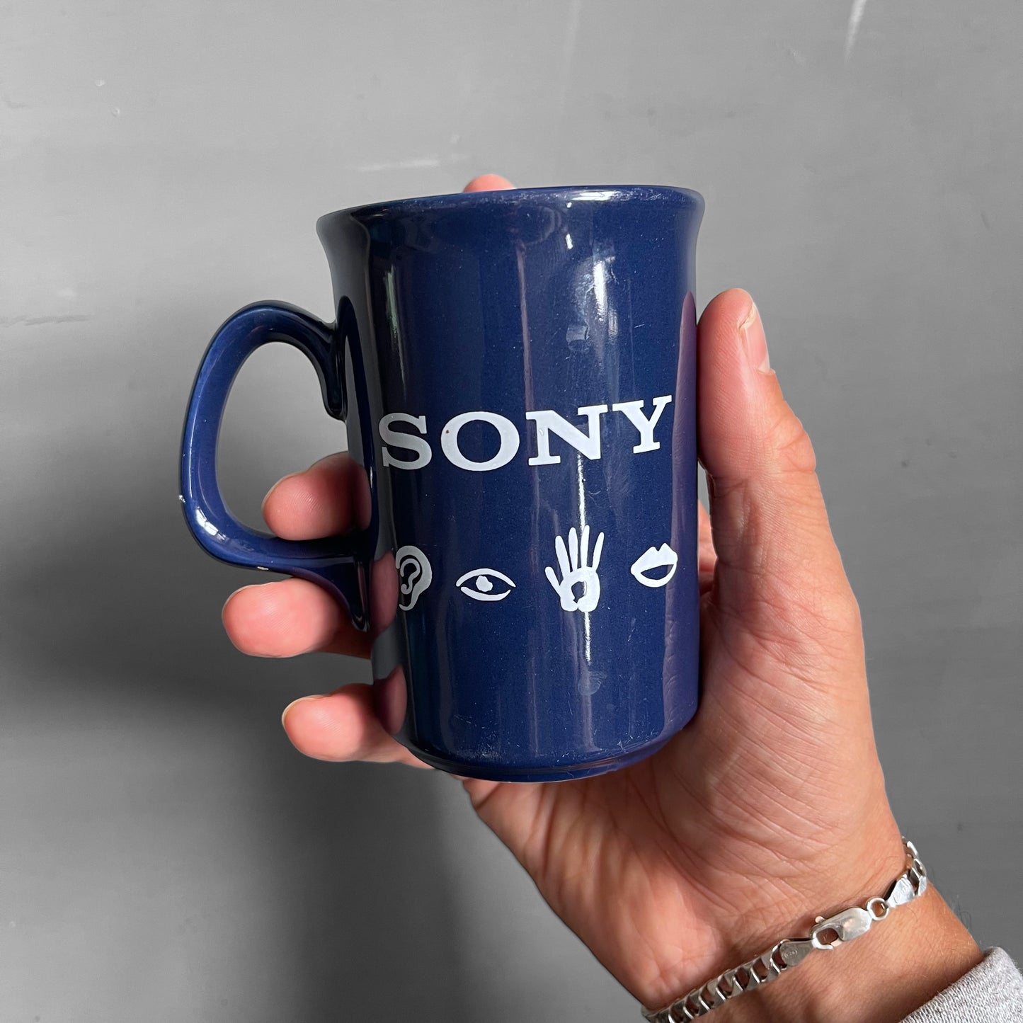 1990s Sony mug