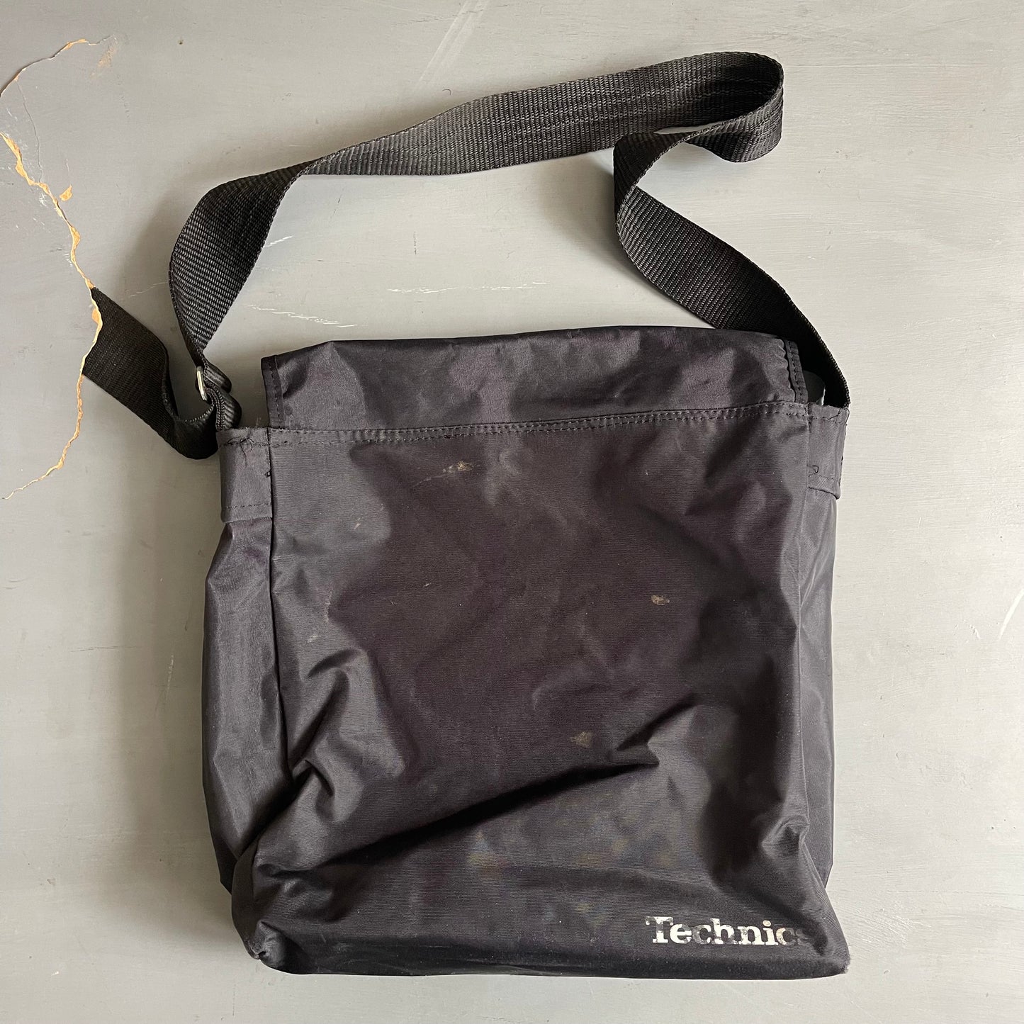 1990s Technics London messenger bag
