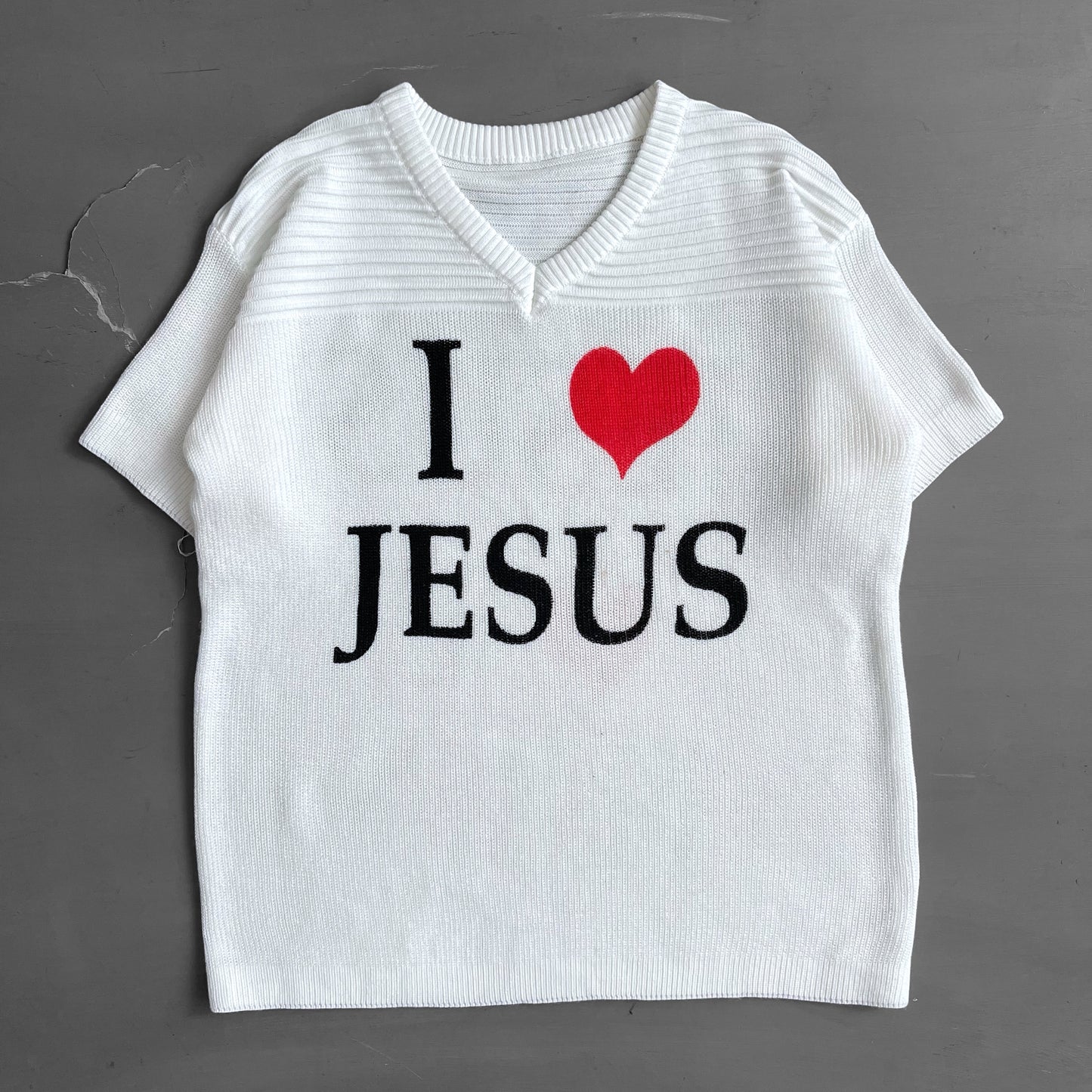 1990s I love Jesus Jesus loves u T-shirt (XS)