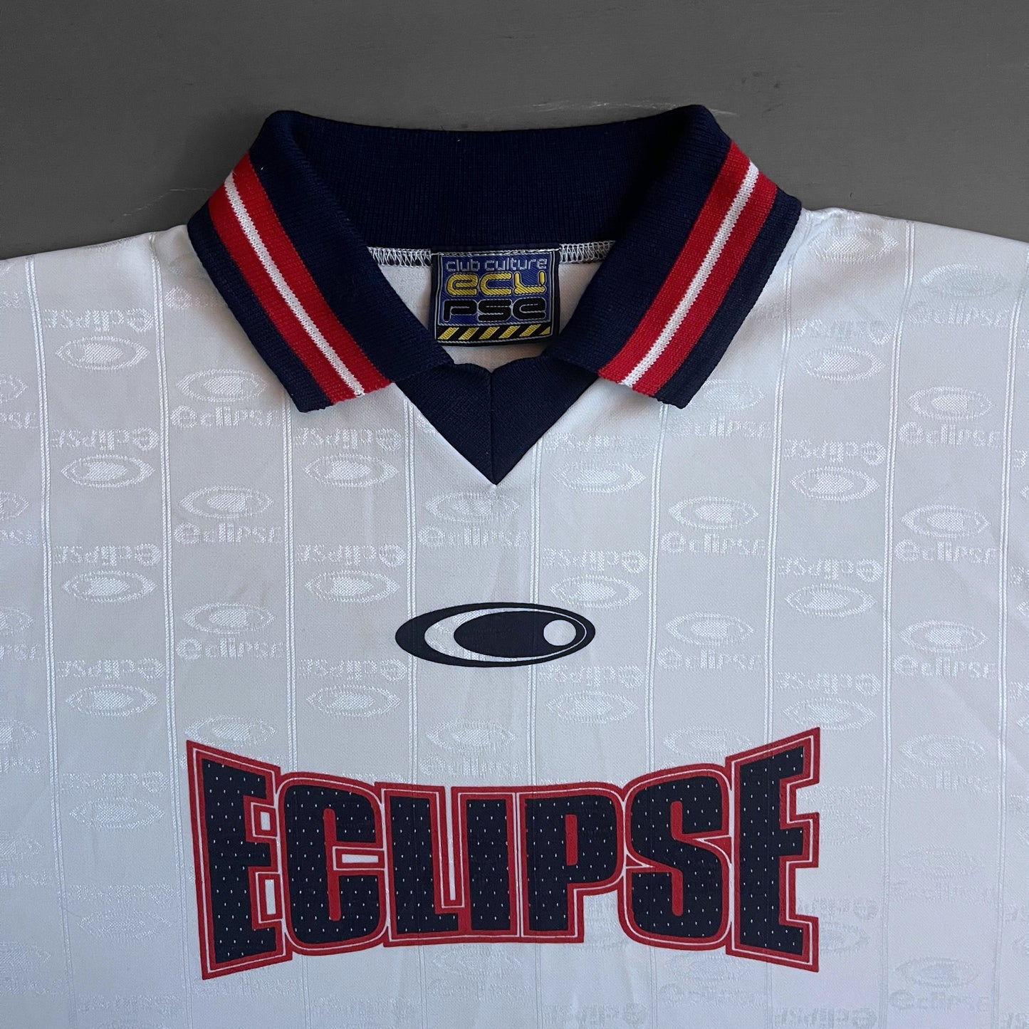 1990s Eclipse club culture rave football shirt (L)