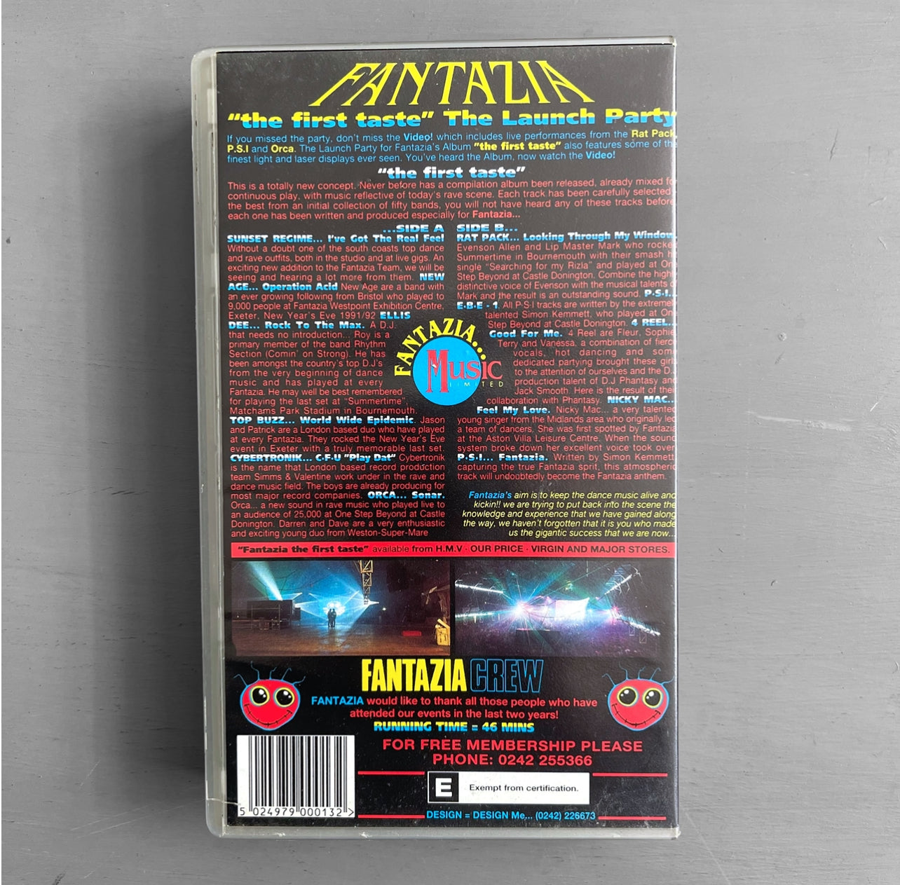 1990s FANTAZIA rave VHS