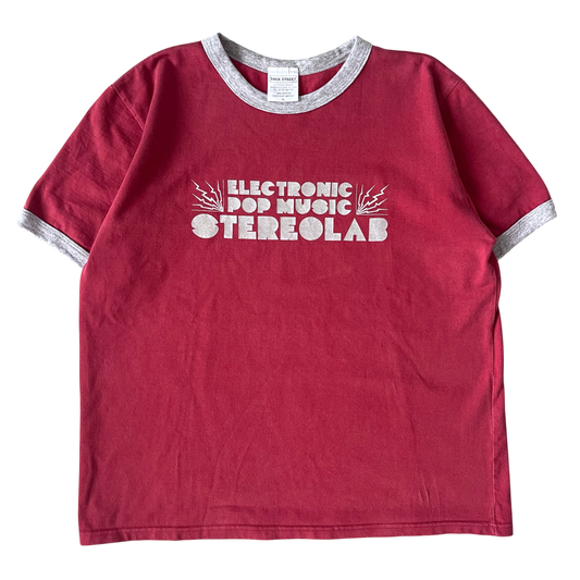 1990s STEREOLAB electronic pop music T-shirt (M/L)