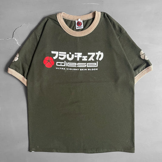 1990s Diesel sport Japan ringer T-shirt (M)