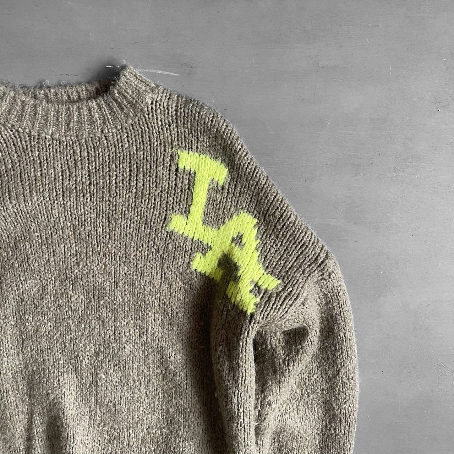 1990s LA hand knitted jumper (L)