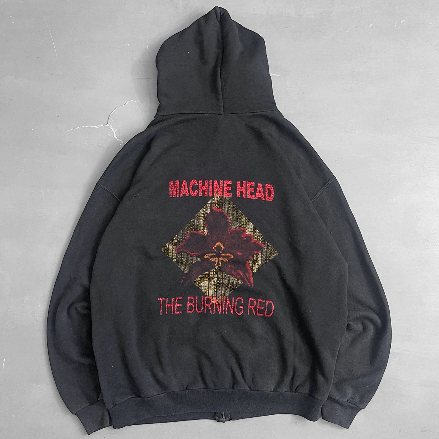 1999 Machine Head The Burning red zip hoodie (L/XL)