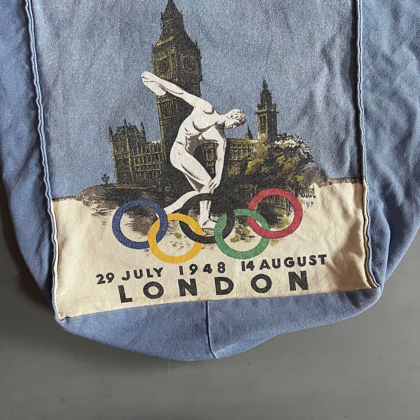2012 London Olympics denim tote bag
