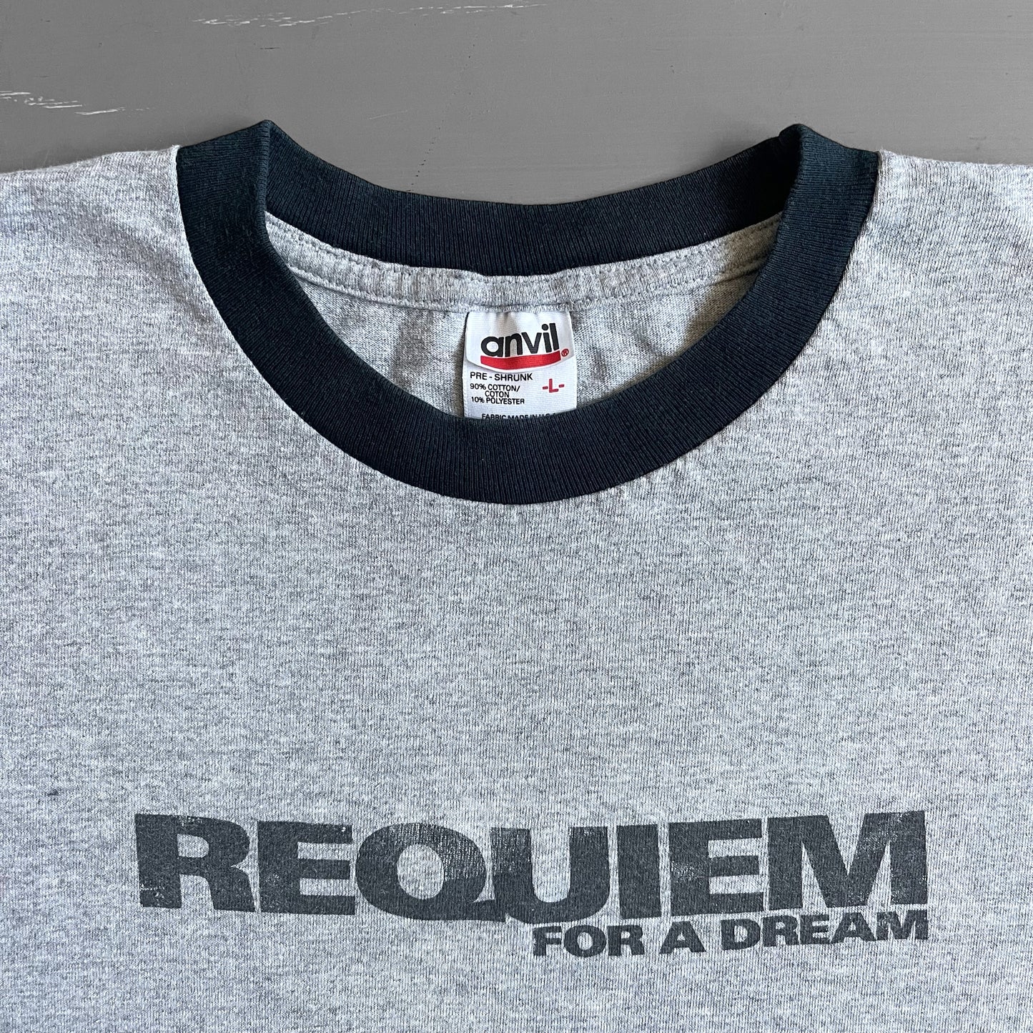 2000 Requiem For A Dream ringer T-shirt (L)