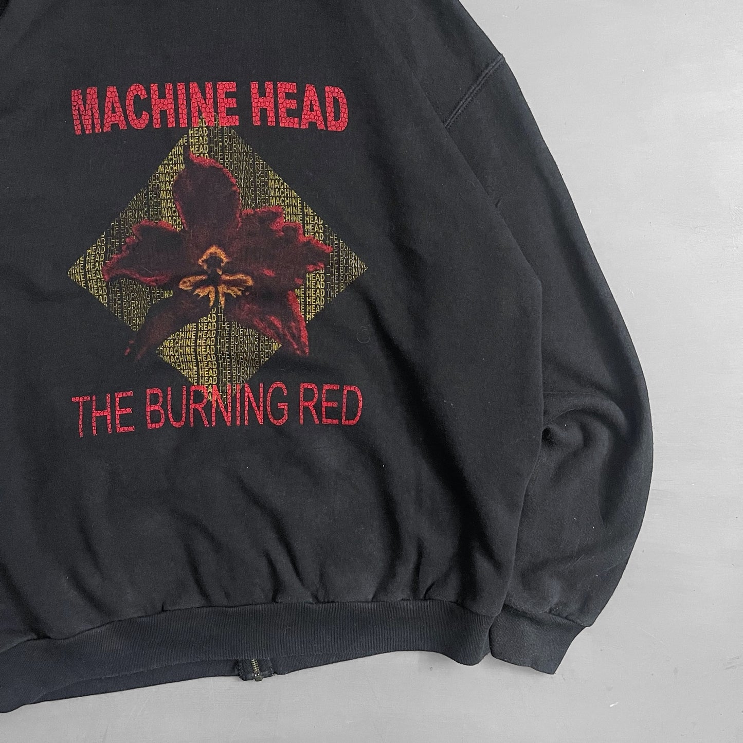 1999 Machine Head The Burning red zip hoodie (L/XL)