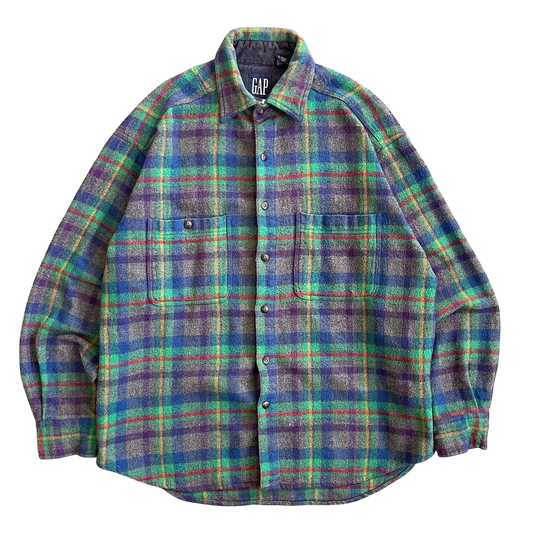 1990s GAP flannel shirt (L)