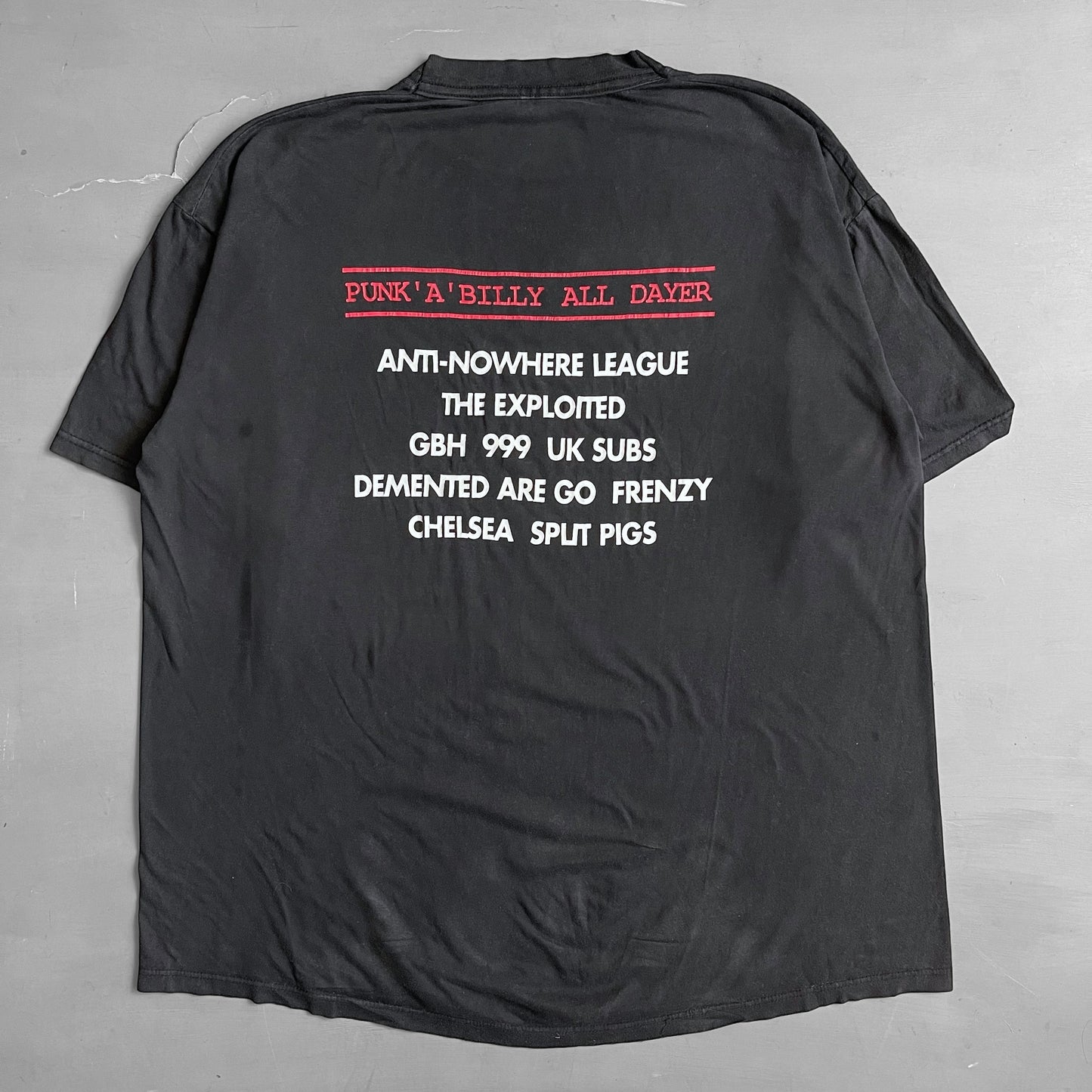 1994 f**k Reading punk a’ billy all dayer T-shirt (XL)