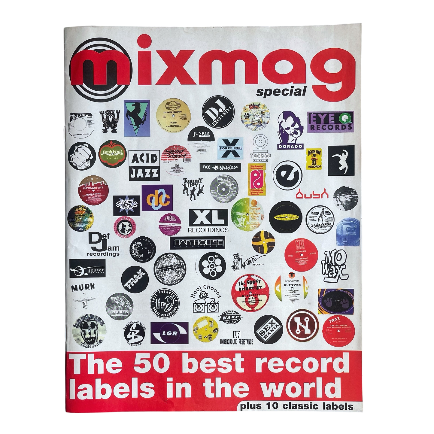 1995 Mixmag special edition ‘the 50 best record labels’  magazine