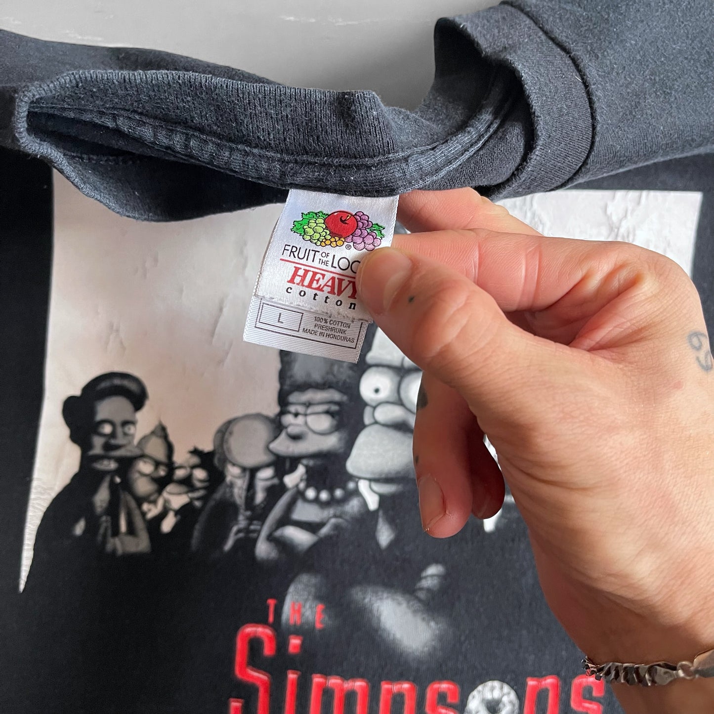 1990s The Simpsons / Sopranos T-shirt (L)